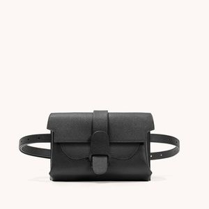 Senreve Aria Belt Bag - Pebbled/Noir/Gold